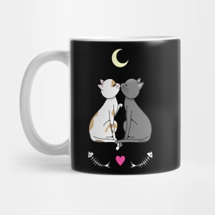 Cats in love kawaii Mug